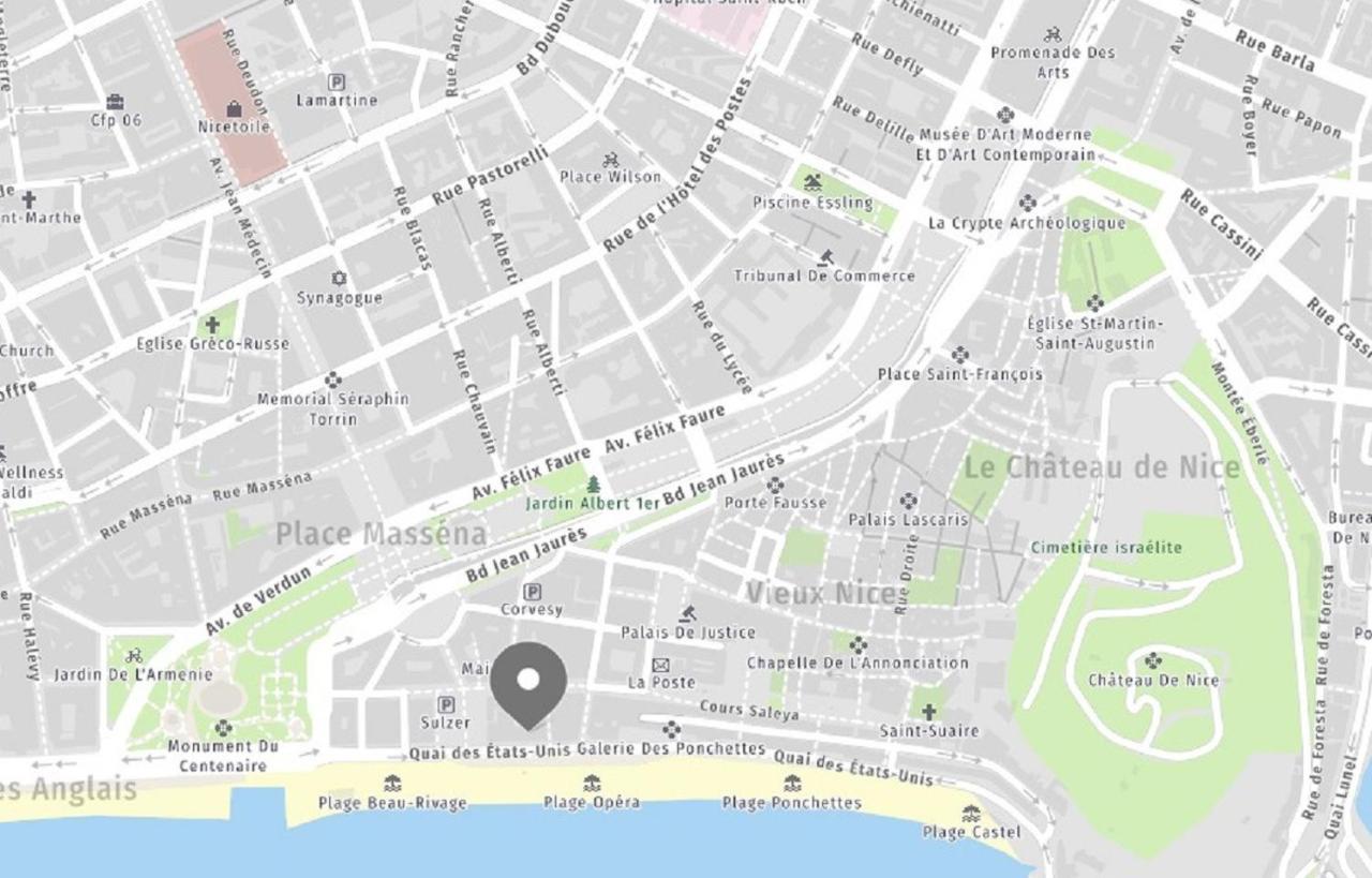 Aparthotel Riviera - Balcon Des Etats Unis - Old Town Promenade Des Anglais Nice Bagian luar foto